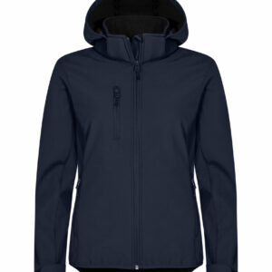 Classic Softshell Hoody Women - Bleu foncé