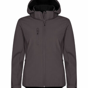 Classic Softshell Hoody Women - Gris foncé