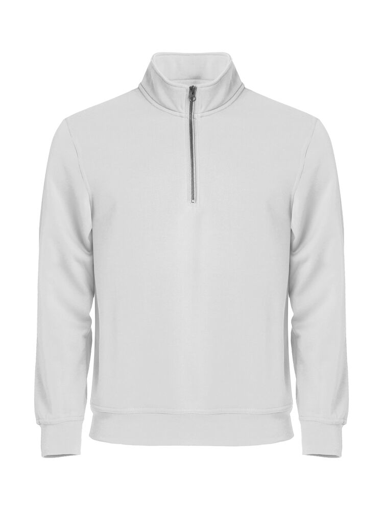 Basic Half Zip - Blanc