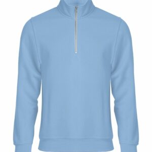Basic Half Zip - Bleu pâle