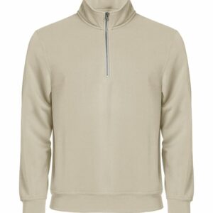 Basic Half Zip - Beige clair