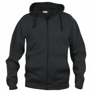 Basic Hoody Full Zip - Noir